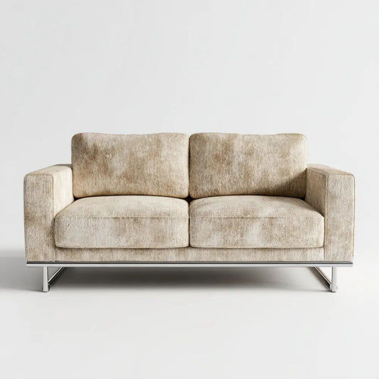 Sofa, 2-osobowa w sofie z poliestru z łyżką z łyżką, 160 x 85 x 82 cm