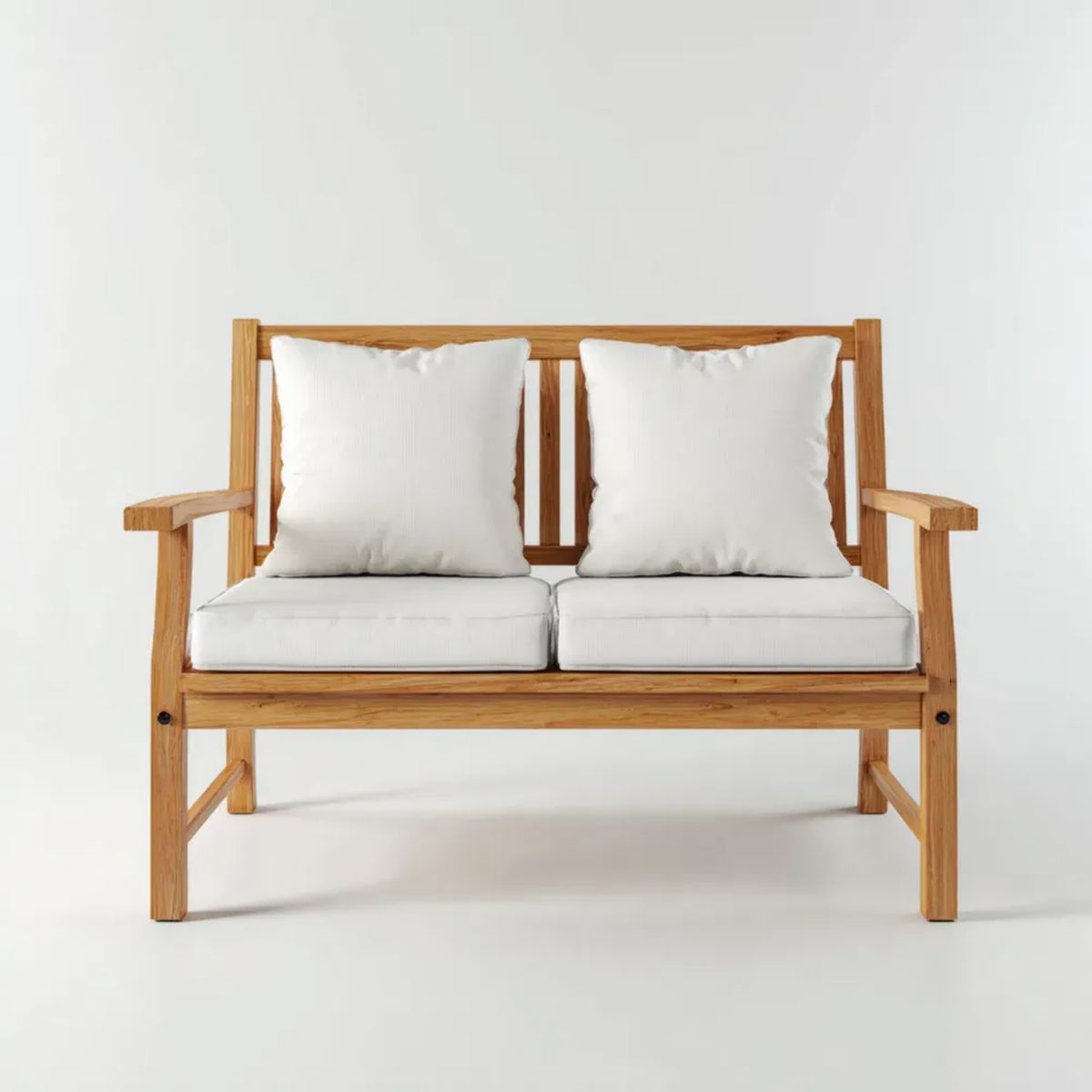 Sofa ogrodowa, 2 seater sofa w, 125 x 65 x 80 cm