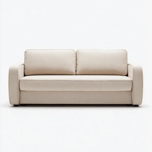 Sofa, Podwójna sofa w poliestrze z podłokietnikami, 160 x 90 x 85 cm