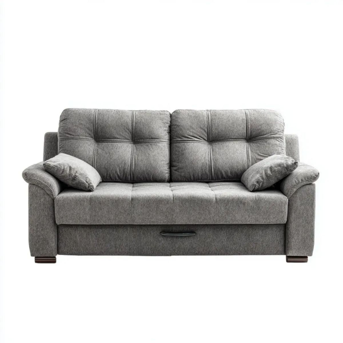 Sofa, Podwójna sofa rozkładana w poliestrze, podwójne łóżko 140 x 190 cm, 180 x 95 x 95 cm