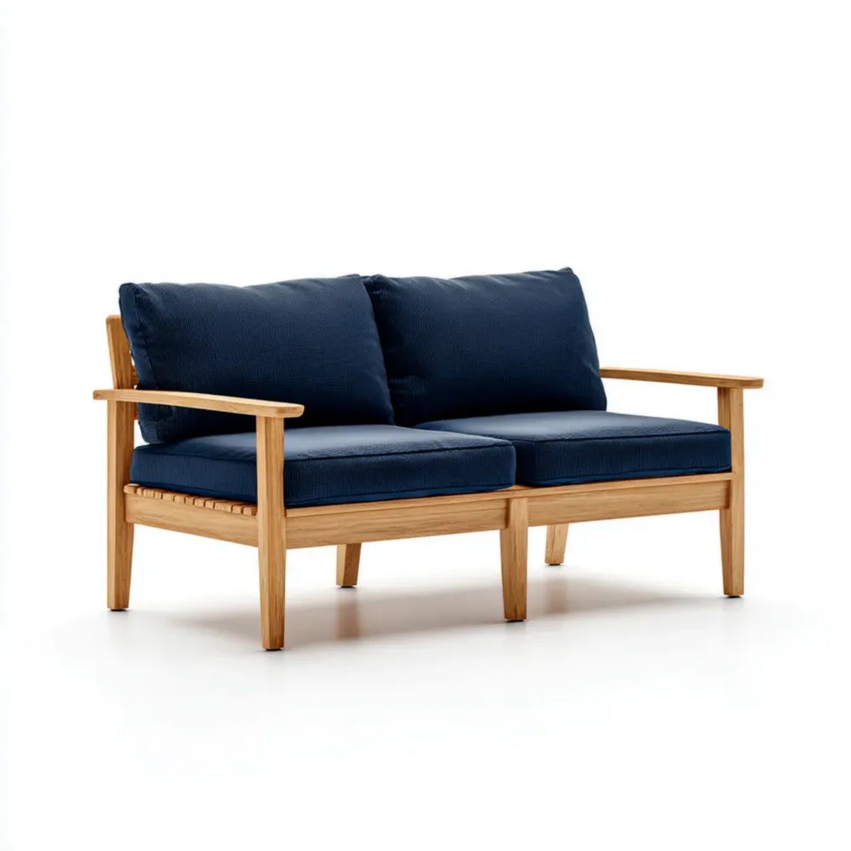 Sofa ogrodowa, 2 kwadraty kwadratowe bursztynowy niebieski bursztynowy ogród sofa w bursztynowy las d, 128 x 76 x 80 cm
