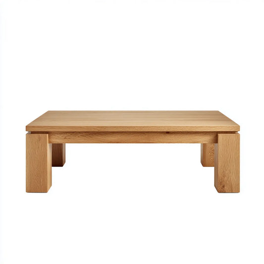 Stolik kawowy Dąb naturalny naturalna 120 x 60 x 40 cm lite drewno prostokątne