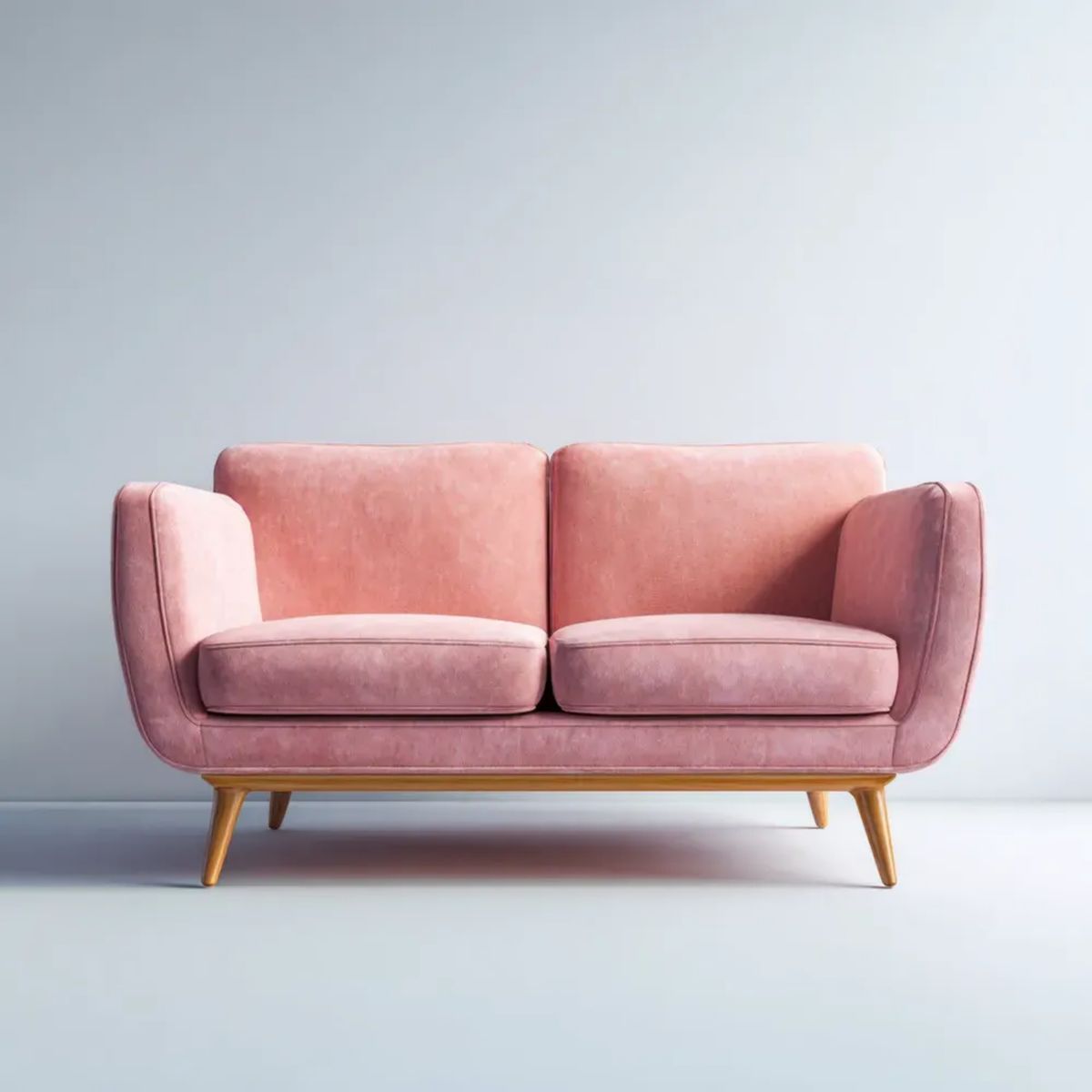 Sofa, 2-osobowa poliester Belivelvet helivet helivetah sofa z drewnianymi nóżkami, 145 x 82 x 84 cm