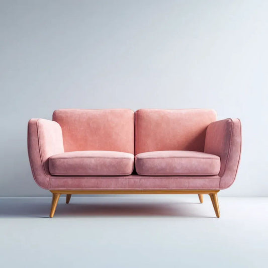 Sofa, 2-osobowa poliester Belivelvet helivet helivetah sofa z drewnianymi nóżkami, 145 x 82 x 84 cm
